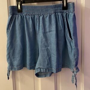 Cute Blue Rain Blue Going Out Shorts Size Small